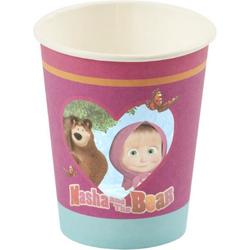   Feestdecoratie Masha and The Bear Tableware Party Cups Multicolours