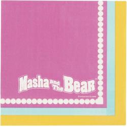   Feestdecoratie Masha and the Bear Tableware Party Napkins Multicolours