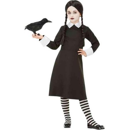 Smiffys Kinder Kostuum -Kids tm 12 jaar- Gothic School Girl Zwart