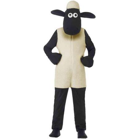 Smiffys Kinder Kostuum -Kids tm 12 jaar- Shaun The Sheep Wit/Zwart