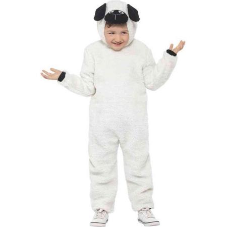 Smiffys Kinder Kostuum -Kids tm 12 jaar- Sheep Wit/Zwart