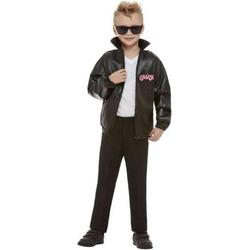   Kinder Kostuum -Kids tm 14 jaar- Grease T-Birds Jacket Zwart