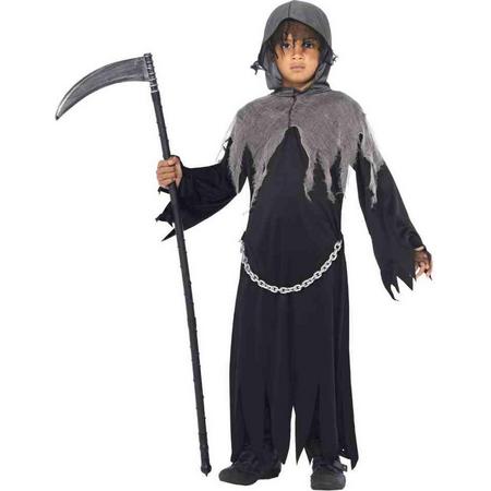 Smiffys Kinder Kostuum -Kids tm 14 jaar- Grim Reaper Zwart