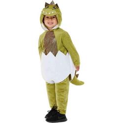   Kinder Kostuum -Kids tm 2 jaar- Deluxe Toddler Hatching Dino Groen