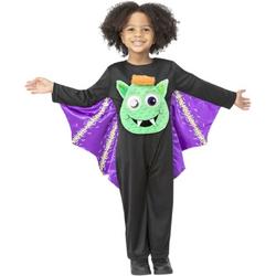   Kinder Kostuum -Kids tm 2 jaar- Googly Eyed Bat Zwart