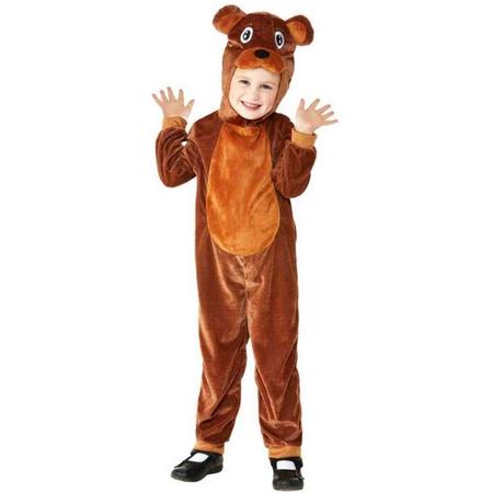 Smiffys Kinder Kostuum -Kids tm 2 jaar- Toddler Bear Bruin
