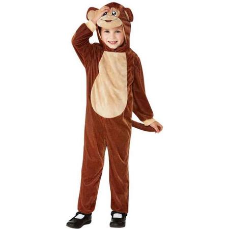 Smiffys Kinder Kostuum -Kids tm 2 jaar- Toddler Monkey Bruin
