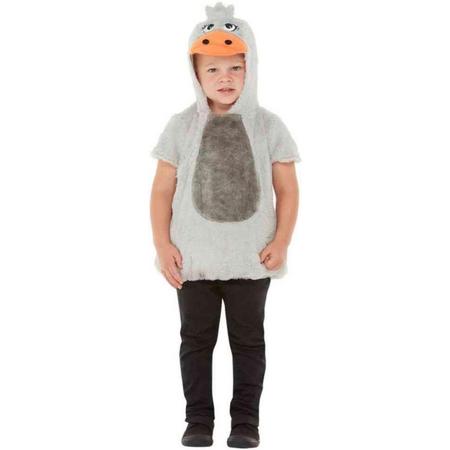 Smiffys Kinder Kostuum -Kids tm 2 jaar- Toddler Ugly Duckling Grijs