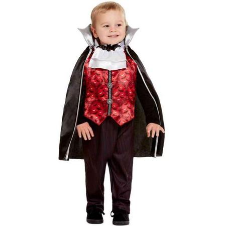 Smiffys Kinder Kostuum -Kids tm 2 jaar- Toddler Vampire Rood