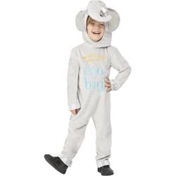   Kinder Kostuum -Kids tm 4 jaar- Dear Zoo Deluxe Elephant Grijs
