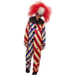   Kinder Kostuum -Kids tm 6 jaar- Creepy Clown Rood/Blauw