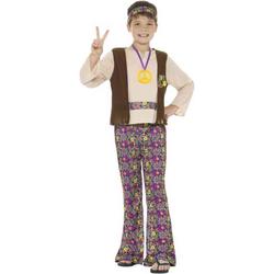   Kinder Kostuum -Kids tm 6 jaar- Hippie Boy Multicolours