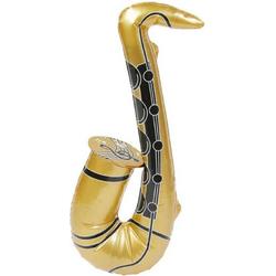   Kostuum Accessoire Inflatable Saxophone Goudkleurig