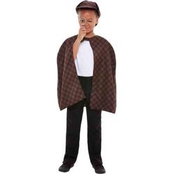   Kostuum Accessoire Set Kids -Kids tm 12 jaar- Detective Bruin