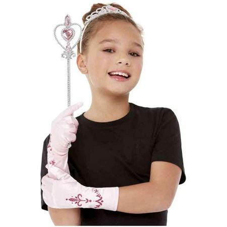 Smiffys Kostuum Accessoire Set Kids Pink Princess Wit/Roze