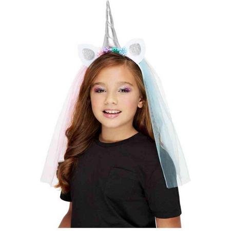 Smiffys Kostuum Haarband Kids Unicorn Pastel Multicolours