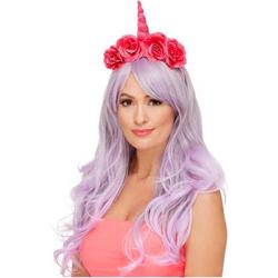   Kostuum Haarband Unicorn Roze