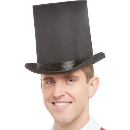 Smiffys Kostuum Hoed Deluxe Top Hat Zwart
