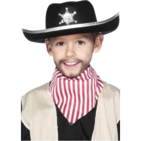 Smiffys Kostuum Hoed Kids Sheriff Zwart