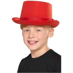  Kostuum Hoed Kids Top Hat Rood