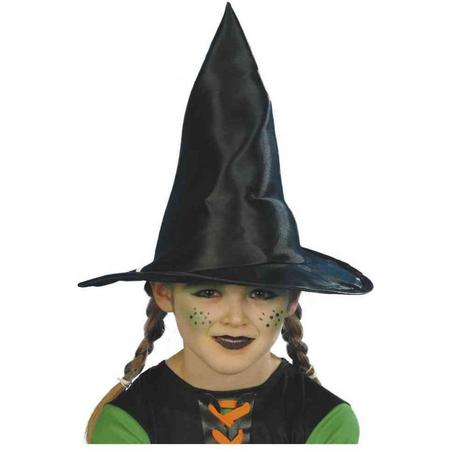 Smiffys Kostuum Hoed Kids Witch Zwart
