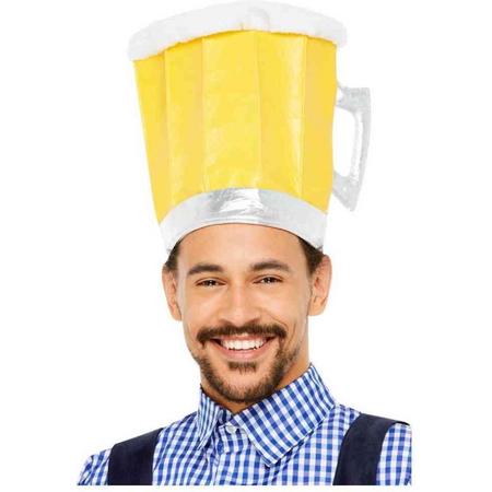 Smiffys Kostuum Hoed Oktoberfest Beer Geel