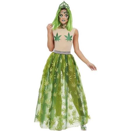Smiffys Kostuum -L- Cannabis Queen Groen