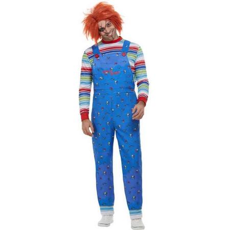 Smiffys Kostuum -L- Chucky Blauw