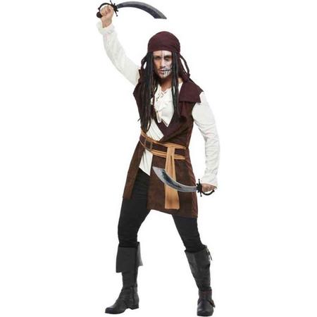 Smiffys Kostuum -L- Dark Spirit Pirate Bruin
