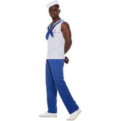   Kostuum -L- High Seas Sailor Wit/Blauw