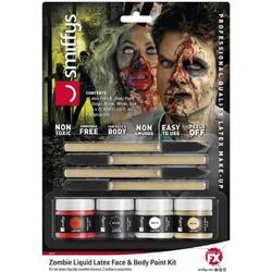   Kostuum Makeup Kit Zombie Liquid Latex Multicolours