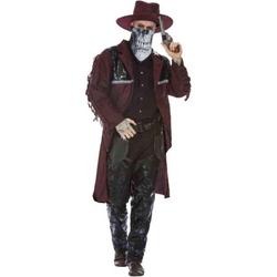   Kostuum -XL- Deluxe Dark Spirit Western Cowboy Rood/Zwart