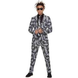   Kostuum -XL- Parental Advisory Stand Out Suit Zwart/Wit