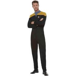   Kostuum -XL- Star Trek - Voyager Operations Uniform Zwart/Goudkleurig