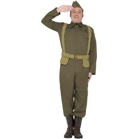Smiffys Kostuum -XL- WW2 Home Guard Private Groen