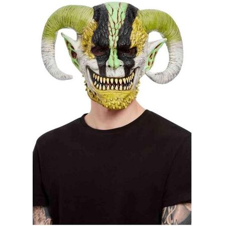 Smiffys Masker Horned Demon Overhead Multicolours