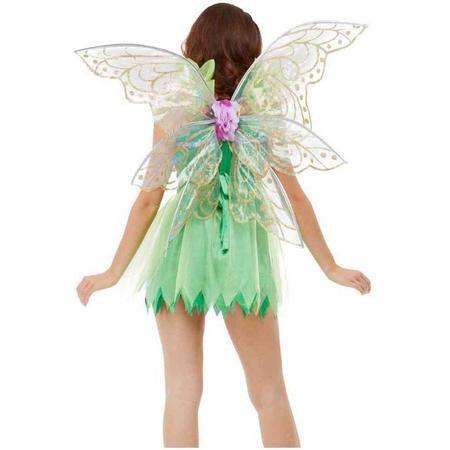 Smiffys Vleugels Pretty Pixie Fairy Goudkleurig/Wit