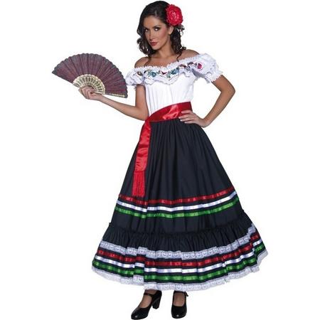 Spaanse flamenco danseres kostuum/ jurk voor dames 44-46 (L)