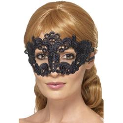 Venetiaans Kanten Masker - Zwart oogmasker van kant