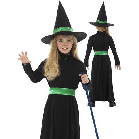 Wicked Witch kostuum voor meisje maat 116 -128  - Heksenjurk - Verkleedkleding heks
