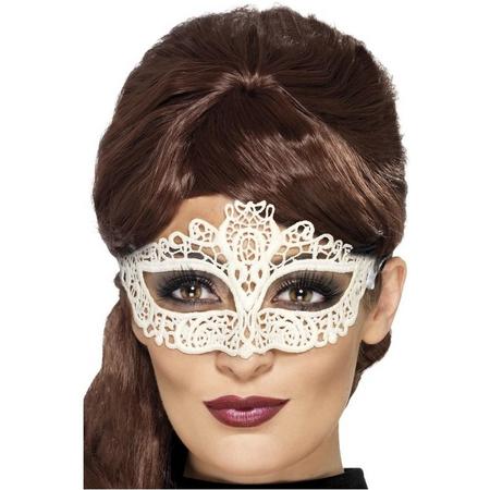 Wit kanten oogmasker voor dames