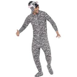 Zebra kostuum Onesie Unisex - Herenmaat Medium
