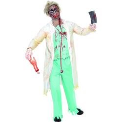 Zombie dokters kostuum voor heren Halloweenkleding maat M