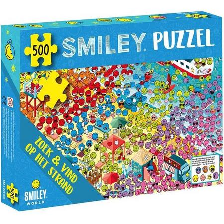 Smiley Puzzel - zoek en vind op het strand