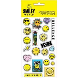 Smiley World Stickers Junior Vinyl Wit/geel
