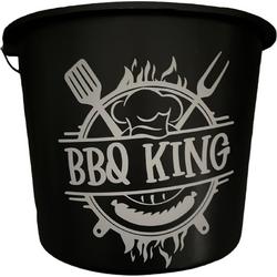 Cadeau Emmer- BBQ King - 12 liter - zwart - cadeau - geschenk - gift - kado - surprise