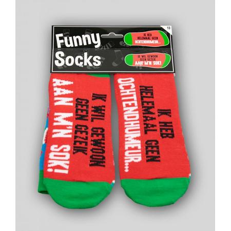 Paperdreams - Sokken - Funny socks - Ik heb helemaal geen ochtendhumeur