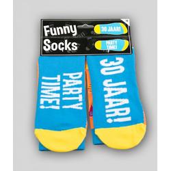 Sokken - Funny socks - 30 jaar! Party time!