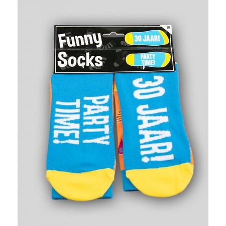Sokken - Funny socks - 30 jaar! Party time!