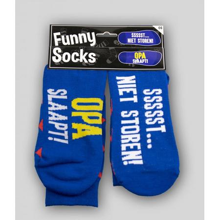 Sokken - Funny socks - Sssst niet storen! Opa slaapt!